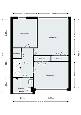 Floorplan - Van Houtenstraat 26, 4623 XL Bergen op Zoom